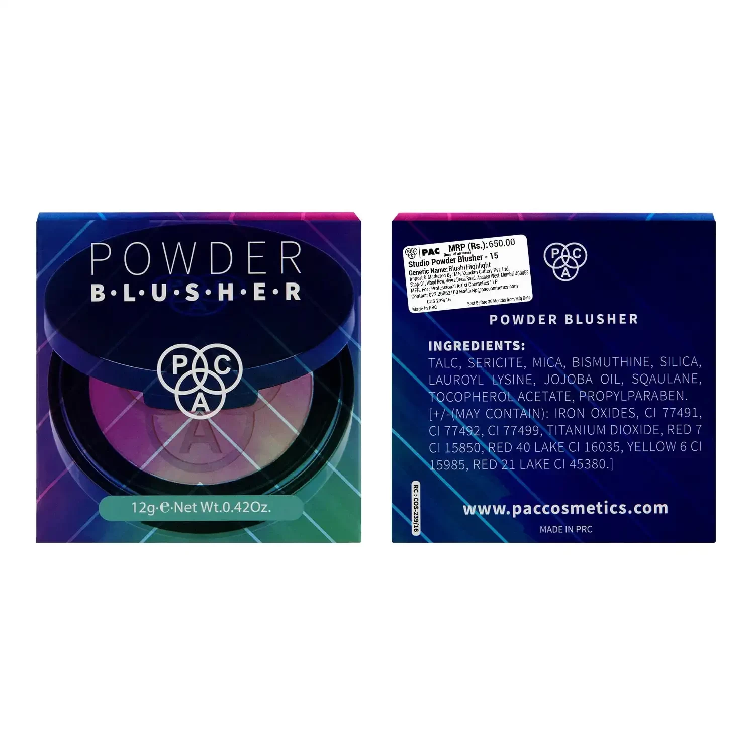 PAC Studio Powder Blusher - 15