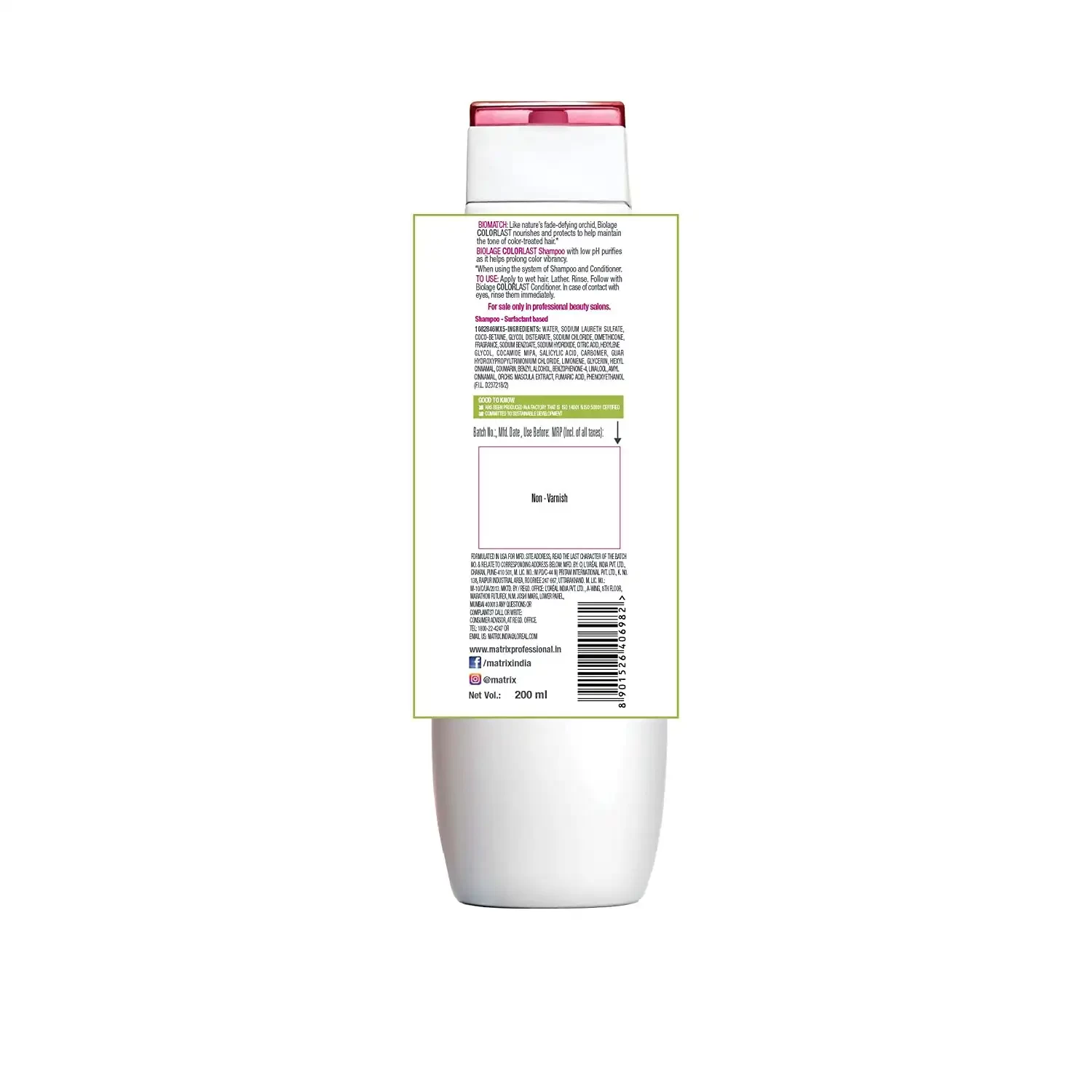 Matrix Biolage Colorlast Shampoo, 200ml