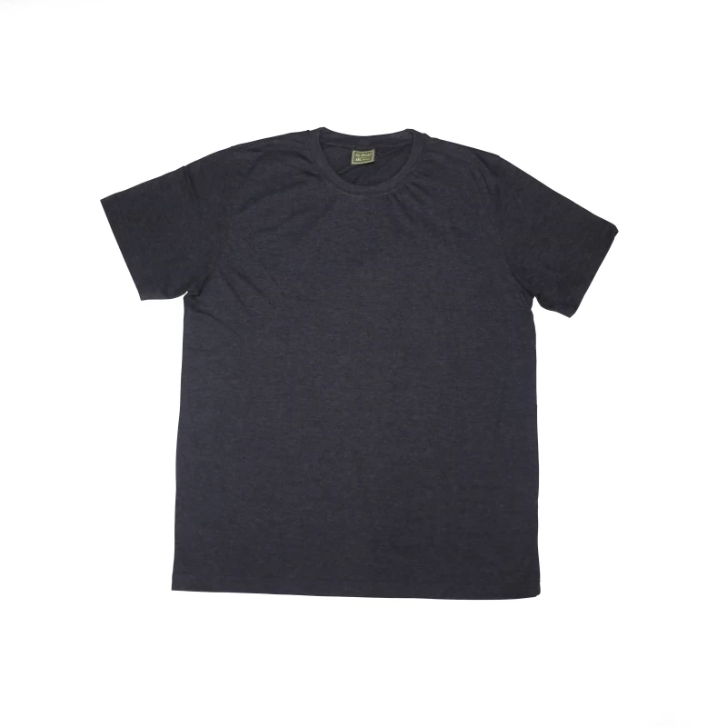 Men Round Neck Grey T-Shirt
