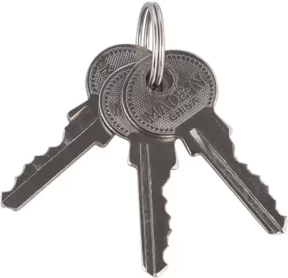 Standard Choice Hardened Lock Gold (Pack of 1 - 3 Keys) Padlock  (Gold)