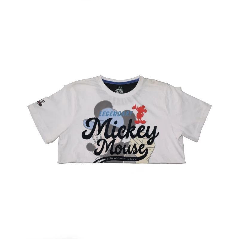 Men's Cotton Half Sleeve Regular Fit T Shirt- Mickey Mouse T-Shirt for Unisex