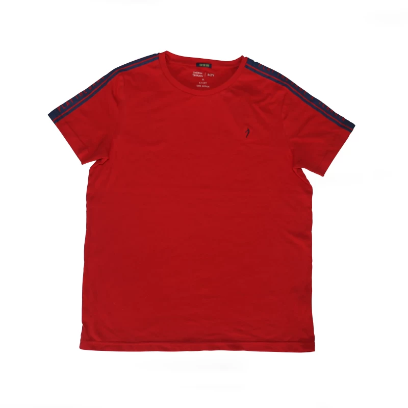 Mens Cotton Half Sleeve Red Color T Shirt