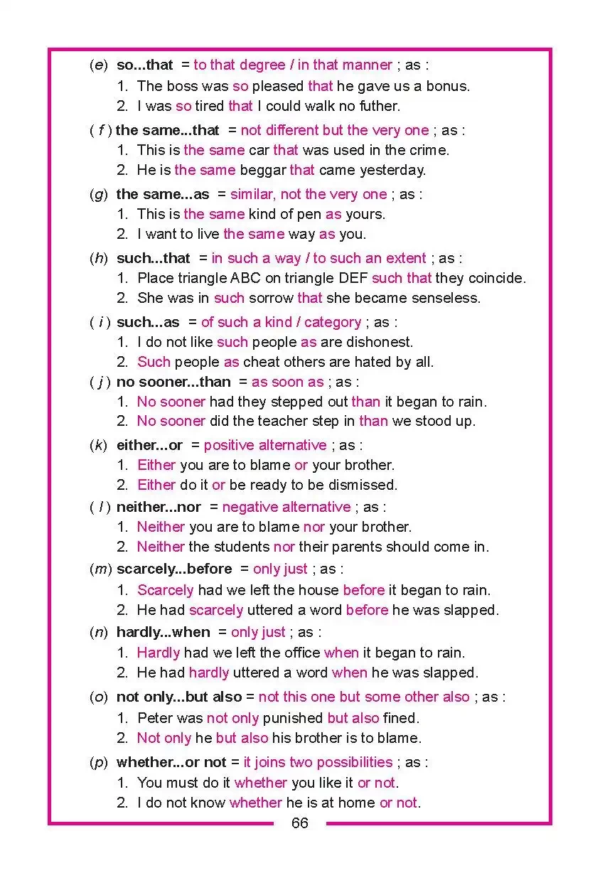 Dictionary of English Grammar