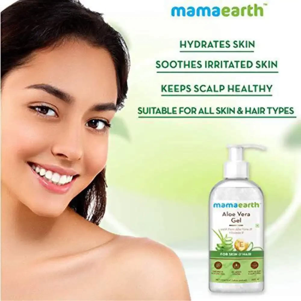 Mamaearth Aloe Vera Gel for Skin & Hair, 300ml