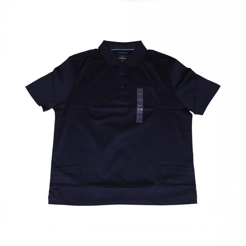 Solid Men Polo Neck Navy color T-shirt