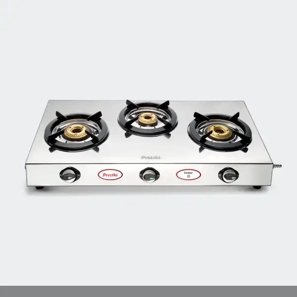 Preethi Jointless Series Ember 3 Burner