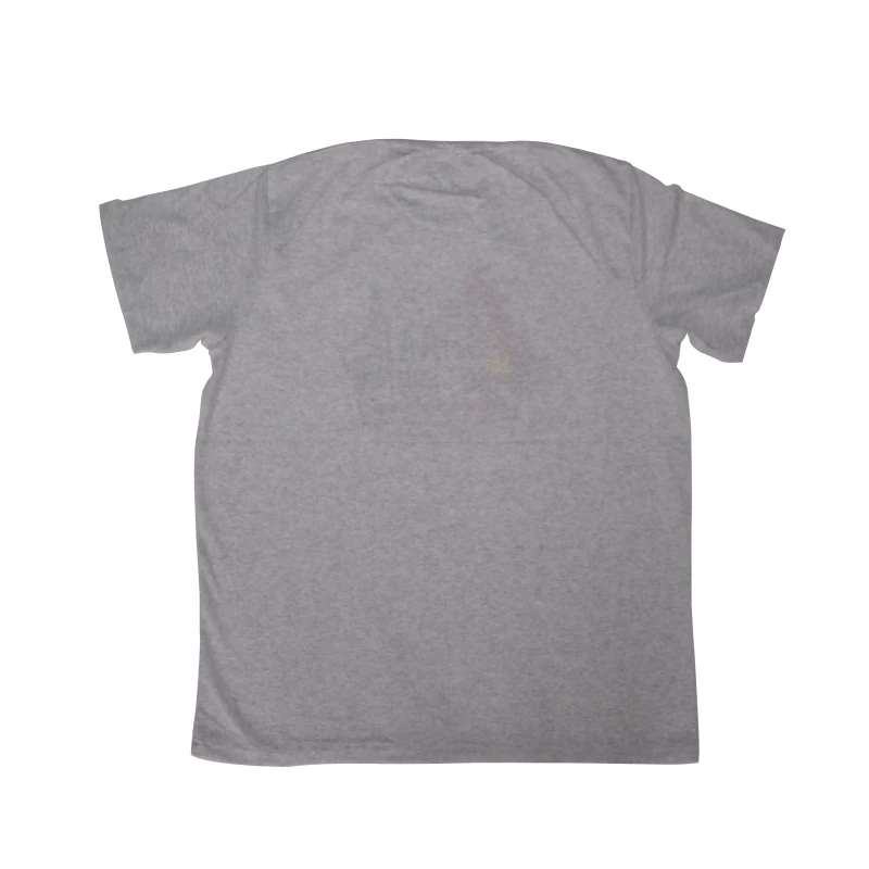 Solid Men Round Neck Cotton Gray Color T Shirt