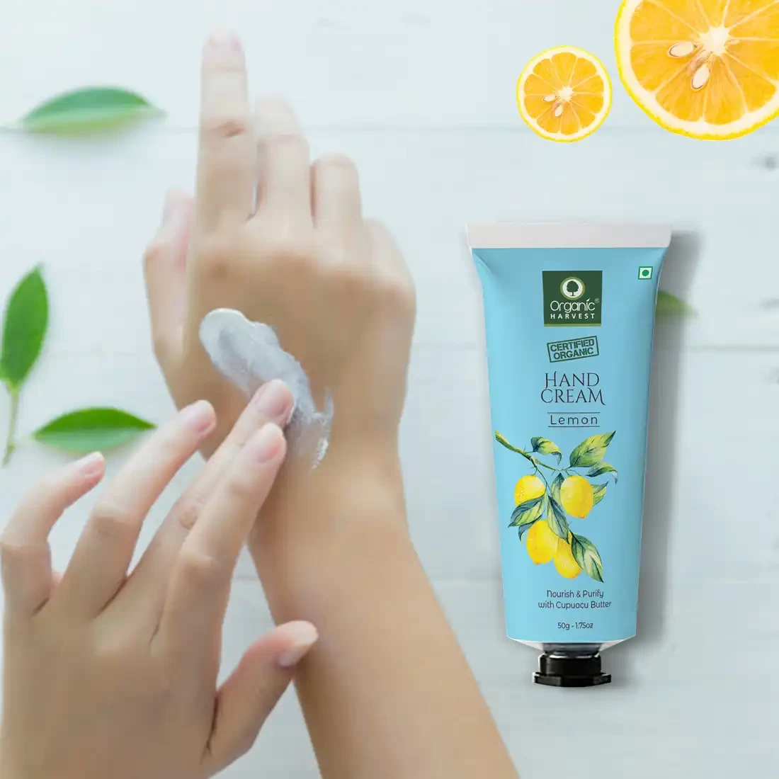 Organic Harvest Hand Cream Lemon, 50g