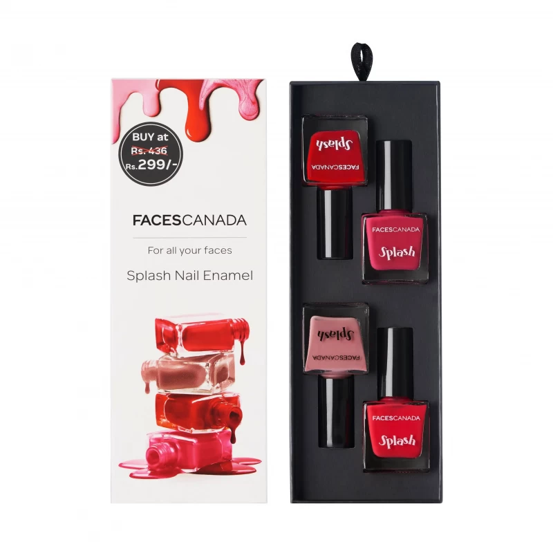 Buy FACES CANADA Ultime Pro Splash Nail Enamel - Glitzy, 8ml | Limited  Edition Festive Collection | High-Shine Glossy Finish Nail Polish For Women  | Quick-Drying | Chip-Resistant | Smooth Application Online