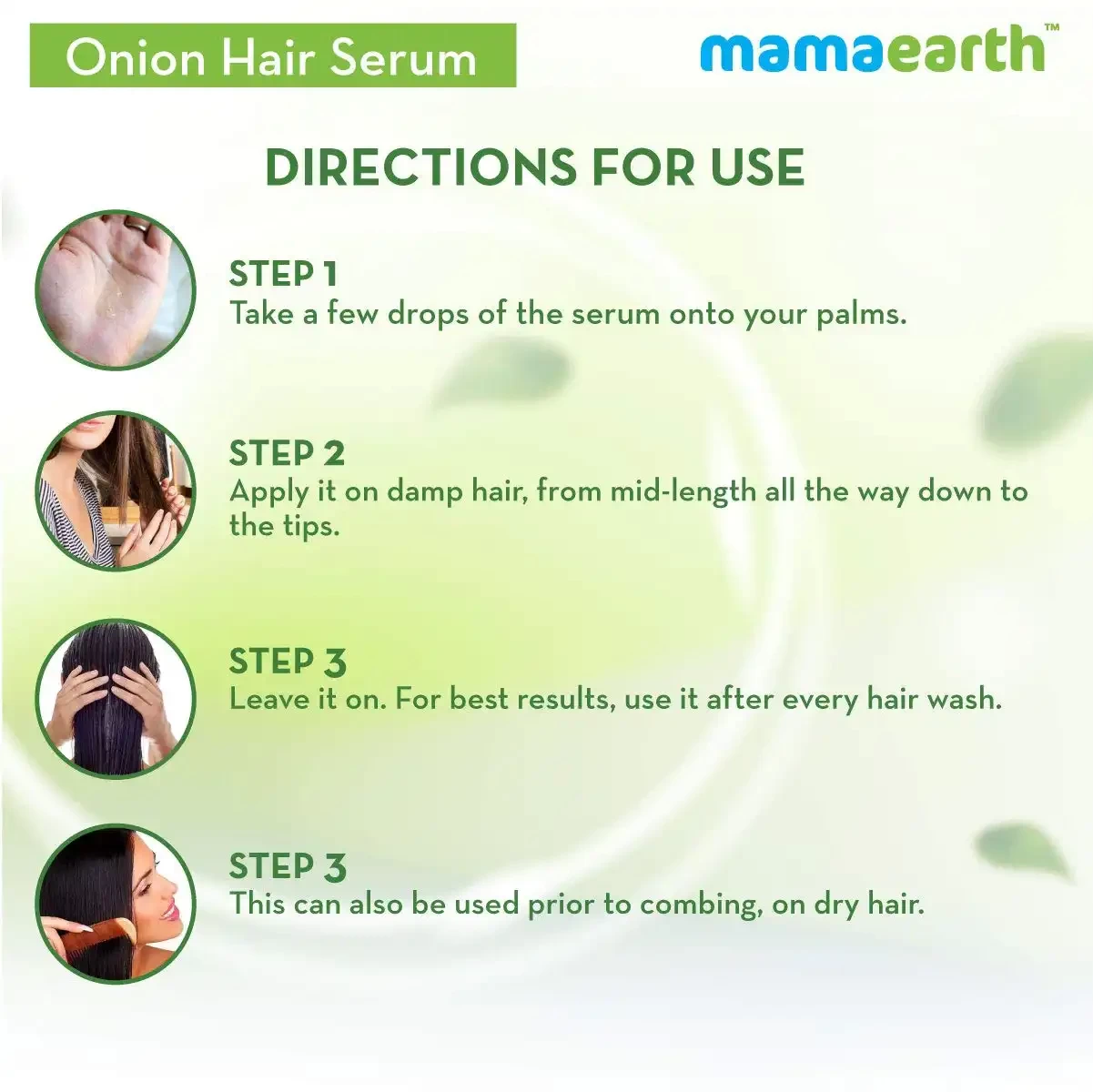 Mamaearth onion hair serum, 100ml