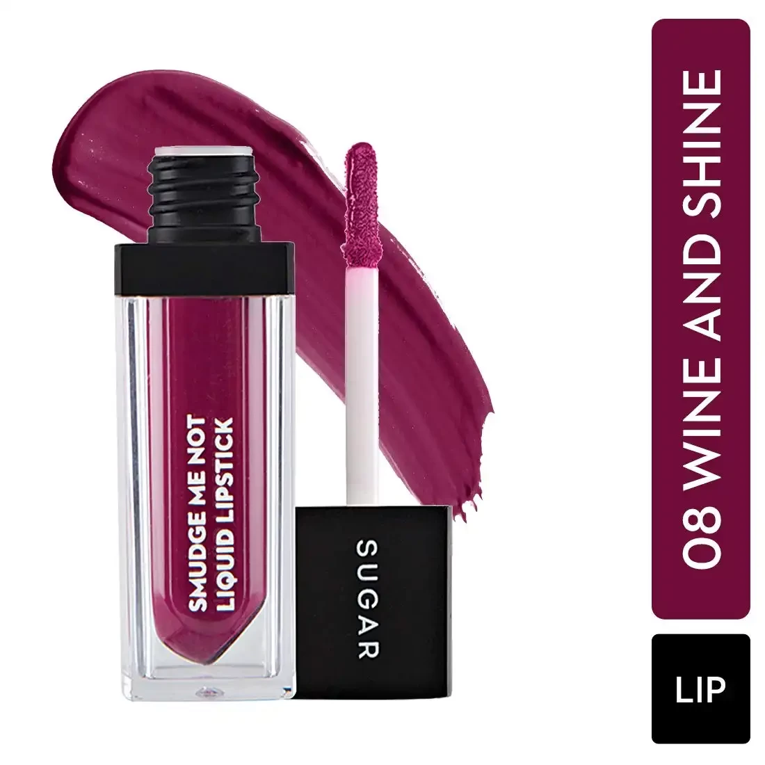 Sugar Liquid Lipstick - 08 Wine and Shine (Deep Violet), 4.5ml