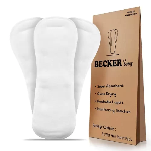 BECKER bunny Reusable & Wetfree Diaper Inserts for Babies - Pack of 3