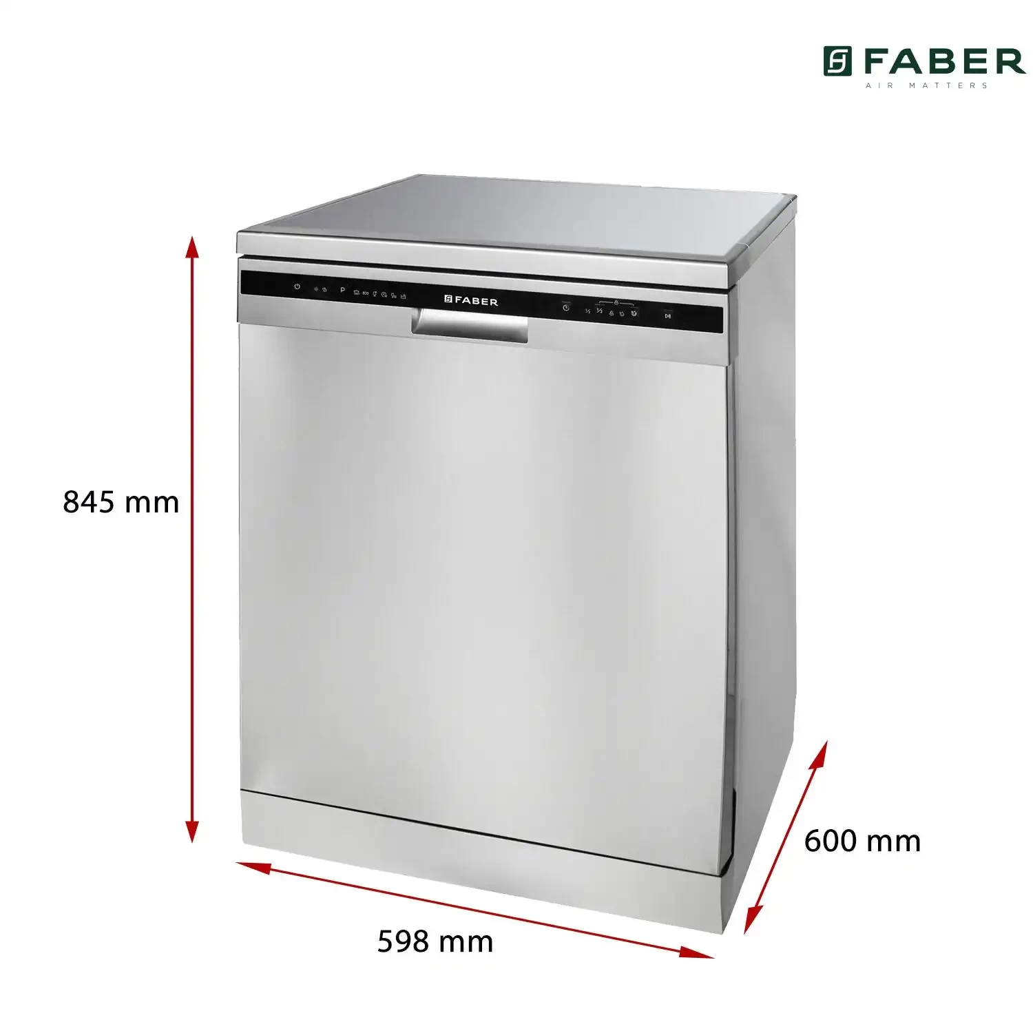 Faber 12 Place Settings Free Standing Dishwasher (FFSD 6PR 12S Neo)
