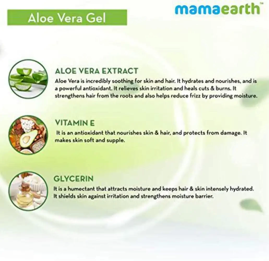 Mamaearth Aloe Vera Gel for Skin & Hair, 300ml