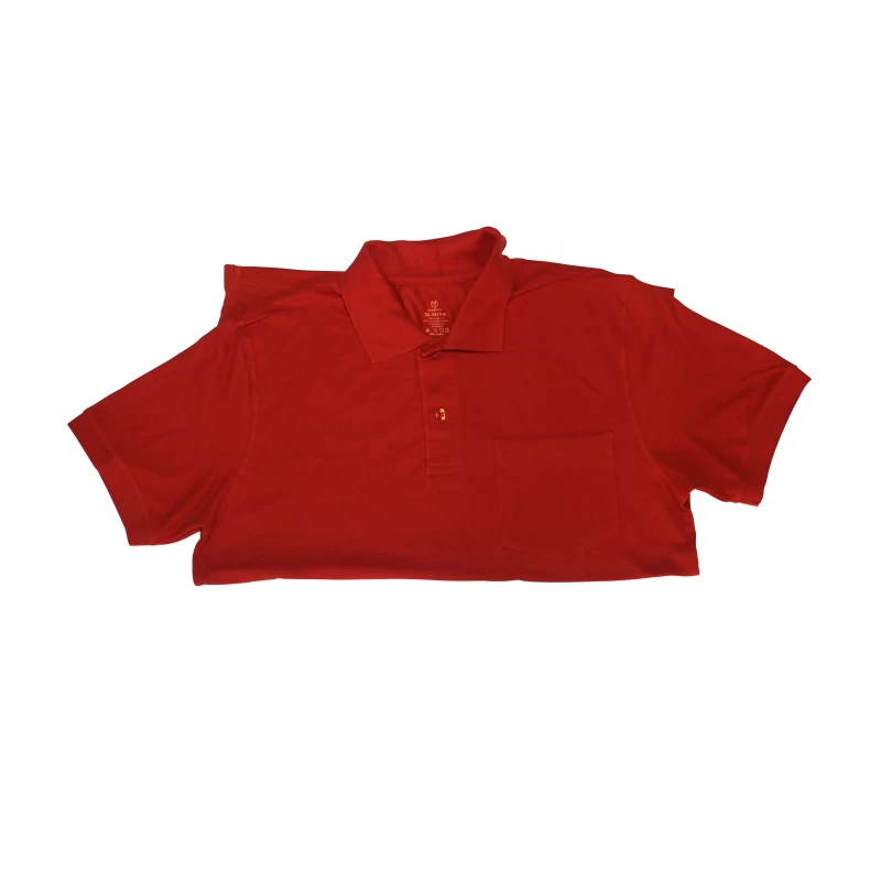 Solid Men Round Neck Cotton Saffron T Shirt