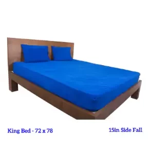 Quick Fit Waterproof Mattress Protector For Babies - King 72 x 78 in - 15in Side Fall